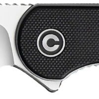 Civivi Knives C907A Elementum  2.96" Folding Plain Satin D2 Steel Blade, 4.03" Black Textured G10 Handle