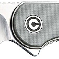 Civivi Knives C907B Elementum  2.96" Folding Tanto Plain Black Stonewashed D2 Steel Blade, 4.03" Gray Textured Micarta Handle