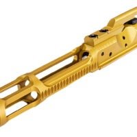 Faxon Firearms FF556BCGCNITRIDELWTIN Gunner 5.56 NATO Nitride Full Auto Gold