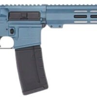 Great Lakes Firearms GL15223BLU AR-15 223 Wylde 30+1 16" Black Nitride Threaded Barrel, Blue Titanium Cerakote Aluminum Receiver w/Picatinny Rail, M-LOK Handguard, Black Polymer Stock, Mil-Spec Grip