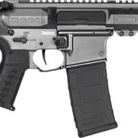 CMMG 30AF20ATNG Banshee Mk4 300 Blackout 30+1 8" Black Nitride Threaded Barrel, M-LOK Handguard, Tungsten Cerakote Aluminum Receiver w/Picatinny Rail, Black Polymer CMMG RipBrace, CMMG Zeroed Grip