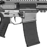 CMMG 30AF20ATNG Banshee Mk4 300 Blackout 30+1 8" Black Nitride Threaded Barrel, M-LOK Handguard, Tungsten Cerakote Aluminum Receiver w/Picatinny Rail, Black Polymer CMMG RipBrace, CMMG Zeroed Grip