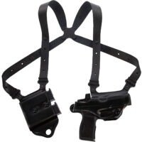 Galco MCII894RB Miami Classic II Shoulder System Shoulder Fits Chest Up To 56"/Sig P365 X Macro Black Steerhide Right Hand