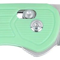 CRKT 7170B SERO  EDC 3.02" Folding Plain TiNi S35VN SS Blade, Aqua Textured GRN Handle