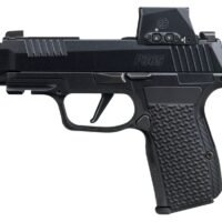Sig Sauer  P365 AXG LUXE w/Optic Micro-Compact 380 ACP 12+1 3.10" Black Barrel, Black Pearlescent Cerakote Stainless Steel Integrated Compensator/Optic Ready/Serrated Slide, Black Frame w/Picatinny Ra