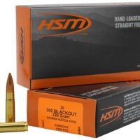 HSM 300BLK4N Match 300 Blackout 220 gr Sierra MatchKing BTHP 20 Per Box/ 25 Case