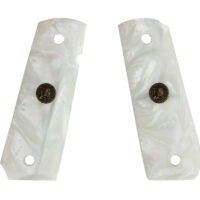 Pachmayr 62001 Custom Grip White Simulated Pearl Panels for 1911 with Ambidextrous Safety