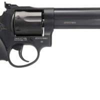 Taurus 2-660061 66 Medium 357 Mag/38 Special +P 7 Shot 6" Matte Black Oxide Alloy Steel Barrel, Cylinder & Frame, Black Finger Grooved Rubber Grip, Transfer Bar Safety, Exposed Hammer