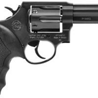 Taurus 2-820041 82 Medium 38 Special +P 6 Shot 4" Matte Black Oxide Alloy Steel Barrel, Cylinder & Frame, Black Finger Grooved Rubber Grip, Transfer Bar Safety, Exposed Hammer