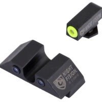 Night Fision GLK003007YGZ Tritium Night Sights For Glock Green Tritium Yellow Outline Front Sight- Green Tritium Black Outline Rear Sight Glock 42/43/43X