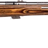 Savage Arms 25725 Mark II BTVS Full Size 22 LR 5+1 21" Satin Heavy Button Rifled Barrel, Satin Drilled & Tapped Stainless Steel Receiver, Satin Brown Thumbhole Laminate Stock, Right Hand