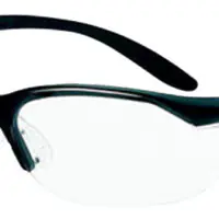 Howard Leight R01535 Uvex Vapor II Shooting Glasses Adult Clear Lens Anti-Fog Polycarbonate Black Frame