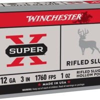 Winchester Ammo X123RS15 Super X  12Gauge 3" 1oz Rifled Slug Shot 5 Per Box/50 Case
