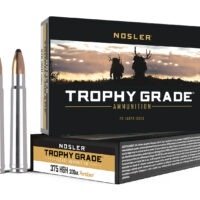 Nosler 40606 Trophy Grade Safari  375H&HMag 300gr Nosler Spitzer Partition 20 Per Box/10 Case