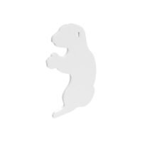 Birchwood Casey AR500 3/8" Steel 1 Hole Animal Silhouette Target Gopher 1/ct