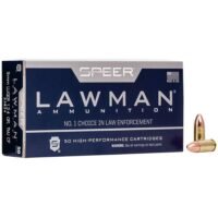 Speer Lawman Cleanfire Handgun Ammunition 9mm Luger 124gr TMJ 1090 fps 50/ct